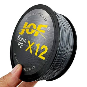 JOF 9/12 Strands 500M 300M 100M PE Braided Fishing Line tresse peche Saltwater Fishing Weave Multifilament 9/12 Threads