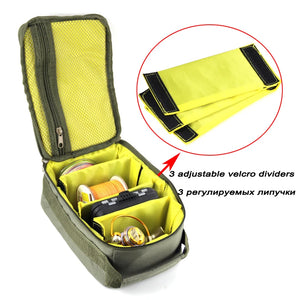 Oxford Fishing Tackle Bag Large capacity Portable Fishing Reel Lure Hook Gear Storage Handbag Outdoor Fishing Reel Case PJ154