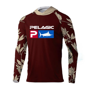 Pelagic Fishing Shirt Hooded Large Size Uv Protection Man Outdoor Camouflage Moisture Wicking Jersey Pelagic Fishing Apparel top