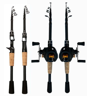 Fishing Rod and Reel Combo Set Telescopic Lure Rod Spinning / Reel Max Drag 8kg