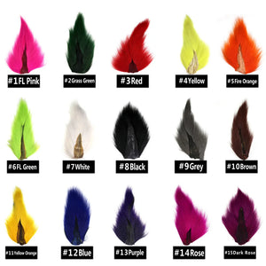 Vtwins Fly Tying Fur Whole Dyed Deer Tail Hair Fur Bucktail Jigs Fly Tying Saltwater Flies Dry for Fly Tying Bucktail Materials