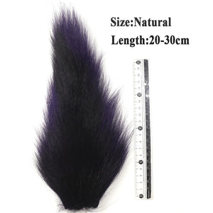 Vtwins Fly Tying Fur Whole Dyed Deer Tail Hair Fur Bucktail Jigs Fly Tying Saltwater Flies Dry for Fly Tying Bucktail Materials
