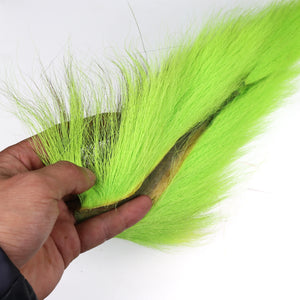 Vtwins Fly Tying Fur Whole Dyed Deer Tail Hair Fur Bucktail Jigs Fly Tying Saltwater Flies Dry for Fly Tying Bucktail Materials