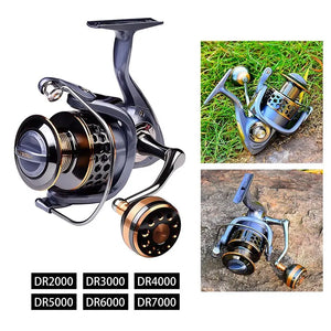 Topline Spinning Fishing Reel 1000 Sea Hot Wheel Freshwater Pesca Front Brake System Quality Max Drag 21KG Spool Fishing Coil