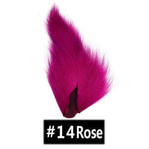 Vtwins Fly Tying Fur Whole Dyed Deer Tail Hair Fur Bucktail Jigs Fly Tying Saltwater Flies Dry for Fly Tying Bucktail Materials