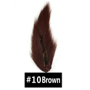 Vtwins Fly Tying Fur Whole Dyed Deer Tail Hair Fur Bucktail Jigs Fly Tying Saltwater Flies Dry for Fly Tying Bucktail Materials