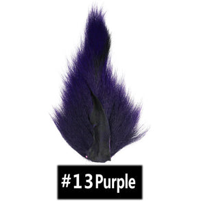Vtwins Fly Tying Fur Whole Dyed Deer Tail Hair Fur Bucktail Jigs Fly Tying Saltwater Flies Dry for Fly Tying Bucktail Materials