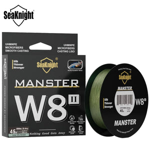 SeaKnight Brand W8 II Series 8 Strands Fishing Line Advanced Wide Angle Technology Braided PE Line Freshwater Saltwater Fishing