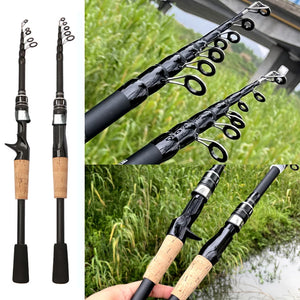 Fishing Rod and Reel Combo Set Telescopic Lure Rod Spinning / Reel Max Drag 8kg