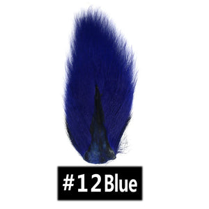 Vtwins Fly Tying Fur Whole Dyed Deer Tail Hair Fur Bucktail Jigs Fly Tying Saltwater Flies Dry for Fly Tying Bucktail Materials
