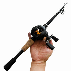 Fishing Rod and Reel Combo Set Telescopic Lure Rod Spinning / Reel Max Drag 8kg